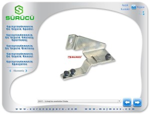 Uchwyt mocowanie lamownika B811 do owerloka Pegasus Siruba, Gemsy