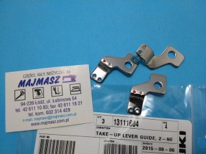 Część JUKI nr. kat. 13111604 / PROWADNIK NICI DO OWERLOKA MO / TAKE-UP LEVER GUIDE, 2-NEEDLE, REPLACEMENT PART FO