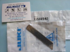 Część JUKI nr. kat. 11566502 / LOWER KNIFE