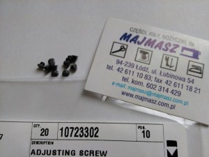 Część JUKI nr. kat. 10723302 / ADJUSTING SCREW