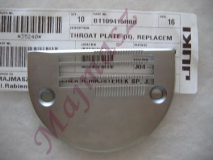 B1109-415-H0B płytka ściegowa do maszyny z kroczącą igłą oryginał JUKI # B1109415H0B