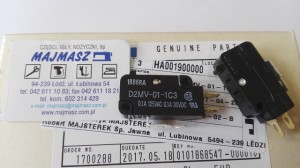 Część JUKI nr. kat. HA001900000 / MICROSWITCH D2MV-01-1C3, REPLACEMENT PART FOR HA-0