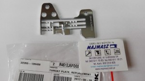 Część JUKI nr. kat. R4612J6FD00 / THROAT PLATE, REPLACEMENT PART FOR: R4612-J0F-D00