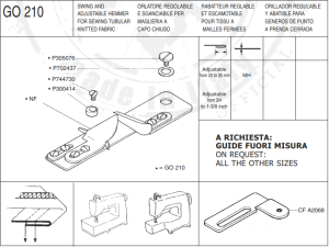 CF GO210 zwijacz do podwijania dołów do maszyn drabinkowych regulowany