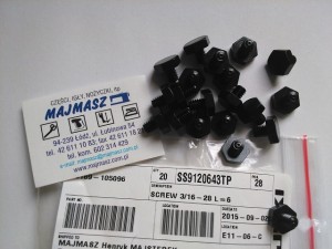 Część JUKI nr. kat. SS9120643TP WKRĘT/ SCREW 3/16-28 L=6