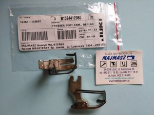 Część JUKI nr. kat. B15244120B0 / PRESSER FOOT ASM., REPLACEMENT PART FOR B1524-412-