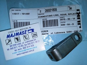Część JUKI nr. kat. 26021808 / CONNECTING LINK, REAR, RPLACEMES: B2403-373-000-A