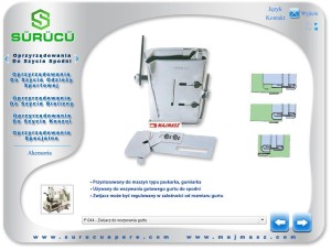 Lamownik zwijacz do doszywania gurtu do spodni  P044
