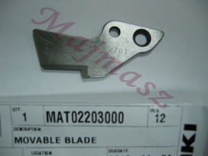 MAT-02203000 nóż ruchomy  do TO22 oryginał JUKI # MAT02203000