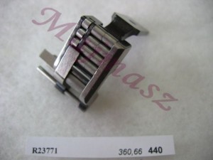 R23771 stopka z rolkami oraz regulowanym ogranicznikiem do wprowadzania gumy do maszyn zyg-zak ZAMIENNIK TAIWAN