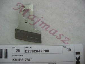 B2702-047-P00 nóż do dziurkarki przecinający dziurkę 7/8" (22 mm) oryginał JUKI # B2702047P00