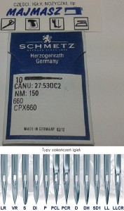 igły szwalnicze SCHMETZ 660 