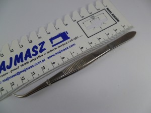 Pęseta zagięta 13 cm penseta stalowa