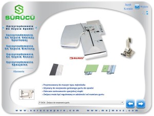  Lamownik zwijacz do doszywania gurtu do spodni P043a