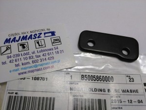 Część JUKI nr. kat. B5005860000 / PODKŁADKA DO LAMOWNIKA DO 2,3 IGŁÓWKI MF / BINDER HOLDING BASE WASHER