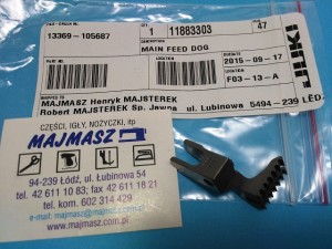 Część JUKI nr. kat. 11883303 / MAIN FEED DOG