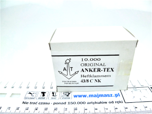 43/8 C NK zszywki Anker-tex 8mm do tkanin opakowanie 10000szt do K1 Textile