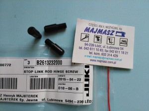Część JUKI nr. kat. B2613232000 / STOP LINK ROD HINGE SCREW