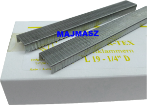 L19 1/4" 6,4mm przemysłowe zszywki Anker-tex do szablonów do tackera LEGEND-DELUX opakowanie 5000szt