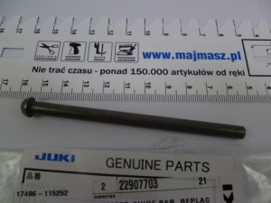 Część JUKI nr. kat. 22907703 / BOLEC DOCISKU STOPKI DDL /  PRESSER GUIDE BAR, REPLACEMENT PART FOR B1510-227-