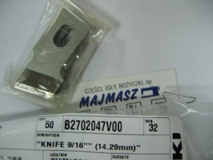 B2702-047-V00 nóż do dziurkarki przecinający dziurkę 9/16" (14mm) oryginał JUKI # B2702047V00