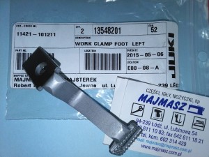 Część JUKI nr. kat. 13548201 / WORK CLAMP FOOT  LEFT