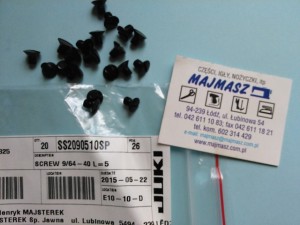 Część JUKI nr. kat. SS2090510SP / SCREW 9/64-40 L=5