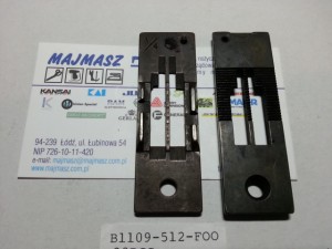B1109-512-F00 # B1109512F00 płytka 1/4" do 2 igłówki Juki LH 515, 3128, 3168 bez automatyki ZAMIENNIK TAIWAN
