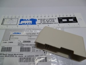 Część JUKI nr. kat. 22954606 / OBUDOWA DDL / REVERSE FEED SWITCH COVER, REPLACEMETN PART FOR: 1