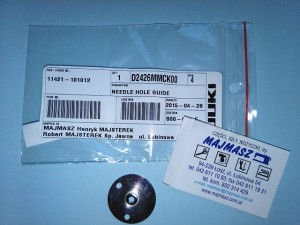 Część JUKI nr. kat. D2426MMCK00 / NEEDLE HOLE GUIDE