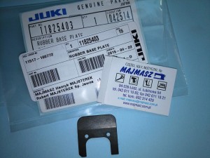 Część JUKI nr. kat. 11825403 / RUBBER BASE PLATE