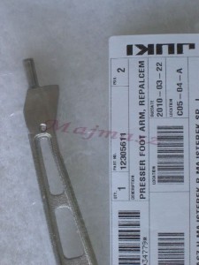 123-05611 ramie stopki  oryginał JUKI # 12305611
